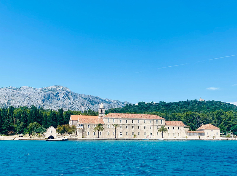 Korcula sailing boat